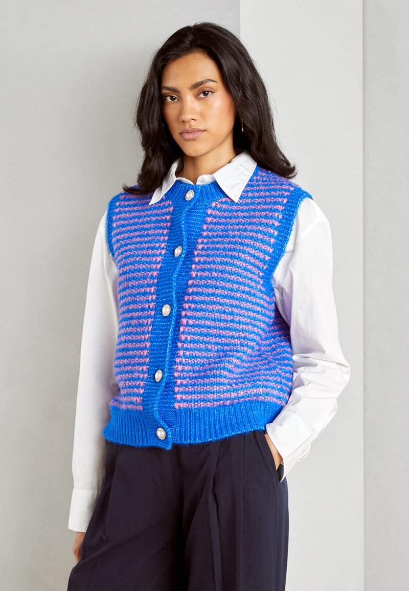 Lollys Laundry VEST - Waistcoat - blue
