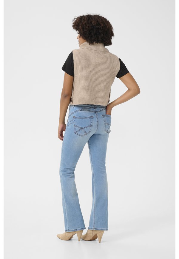 STAR SHORT SLIPOVER - Jumper - oat melange2