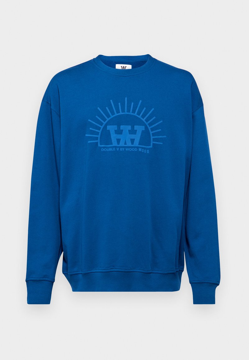 DOUBLE A BY W.W. Sweater blauw DOUBLE A BY W.W. Sweater blauw