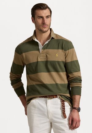 CLASSIC FIT COLLAR RUGBY SHIRT - T-shirt à manches longues - new olive/montana khaki