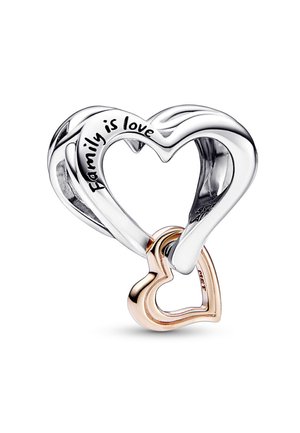 OPENWORK INFINITY HEART - Charm - sterling silver and rose gold plated