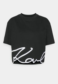 KARL LAGERFELD LOGO - Print T-shirt - black