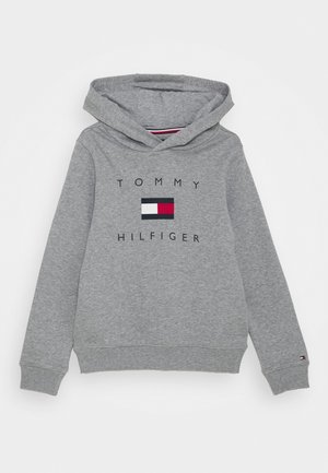 LOGO HOODIE - Jersey con capucha - mid grey heather