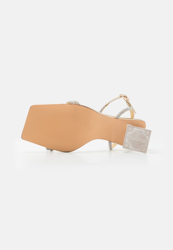 VEENO - High heeled sandals - gold mirror3