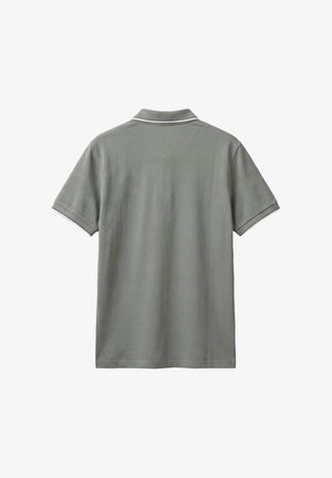 Antony Morato, REGULAR FIT WITH STRIPED ON COLLAR AND ON CUFFS AND LOGO PATCH ON SIDE - Polo - green