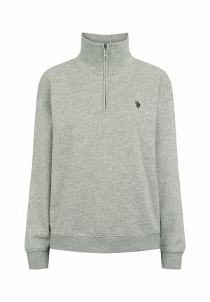 KATIE HALF ZIP - Pullover - greymelange