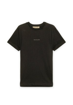 Trussardi, T-SHIRT REGULAR FIT CON LOGO FLUORESCENTE - Camiseta básica - nero