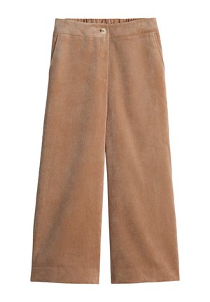 OPUS HIGH RISE CROPPED WIDE FIT - Stoffhose - golden oak