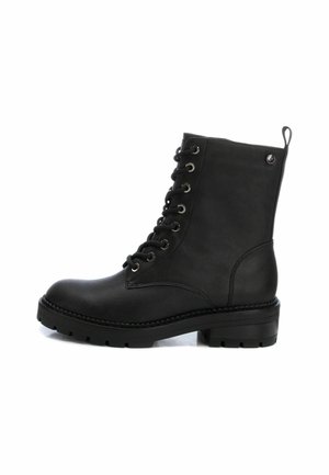 Botines con cordones - black