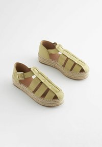 Next FOREVER COMFORT CHUNKY FISHERMAN - Espandrilky - lime green