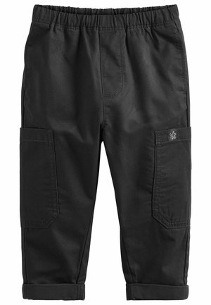 SIDE POCKET PULL-ON TROUSERS - Tygbyxor - black