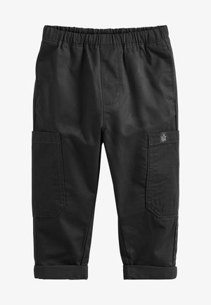 SIDE POCKET PULL-ON TROUSERS - Kelnės - black