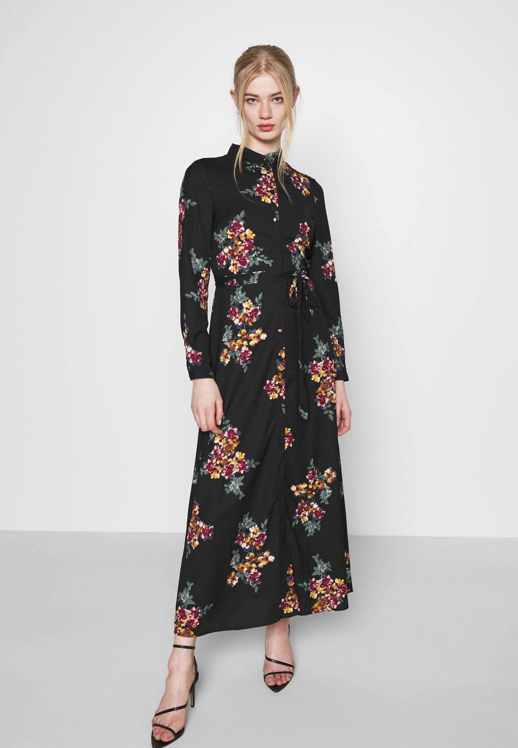 Vero Moda VMNEWALLIE DRESS - Vestido largo - black/negro - Zalando.es