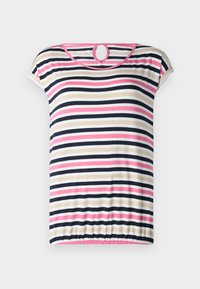 PRINTED AND STRIPED - T-shirts med print - blue/pink/beige