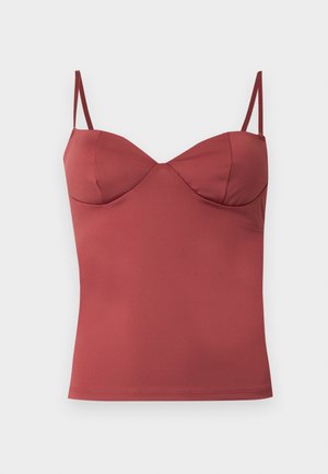 Gina Tricot, SOFT SHAPING SINGLET - Top - apple butter