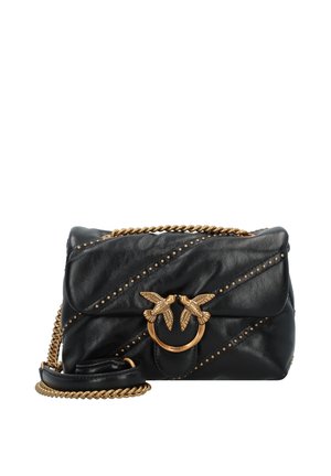 Pinko LOVE PUFF MINI  - Torba preko tijela - black/antique gold-coloured