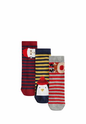 RICH CHRISTMAS 3 PACK - REGULAR FIT - Calcetines - red yellow black