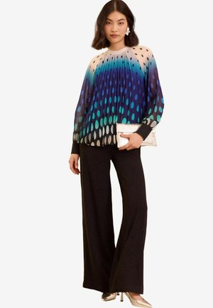 Love & Roses PLEATED REGULAR FIT - Palaidinė - blue ombre polka dot