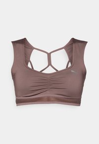 Puma PAMELA REIF OPEN CROP - Brassières de sport à maintien normal - damson plum/#REF! - ZALANDO.FR
