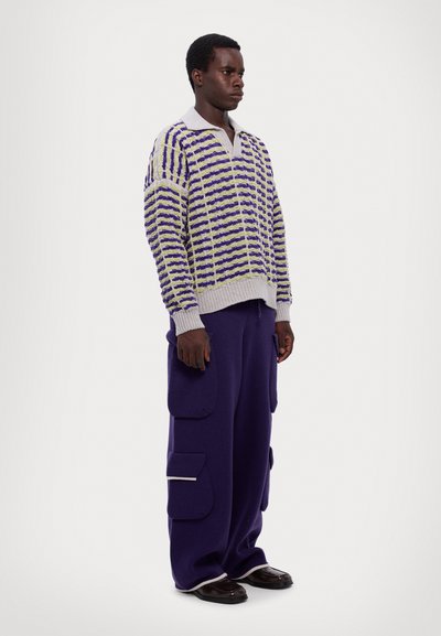 Bonsai OVERSIZE FIT UNISEX - Jumper - grey/purple/green