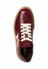 Tamaris Baskets basses - bordeaux croco