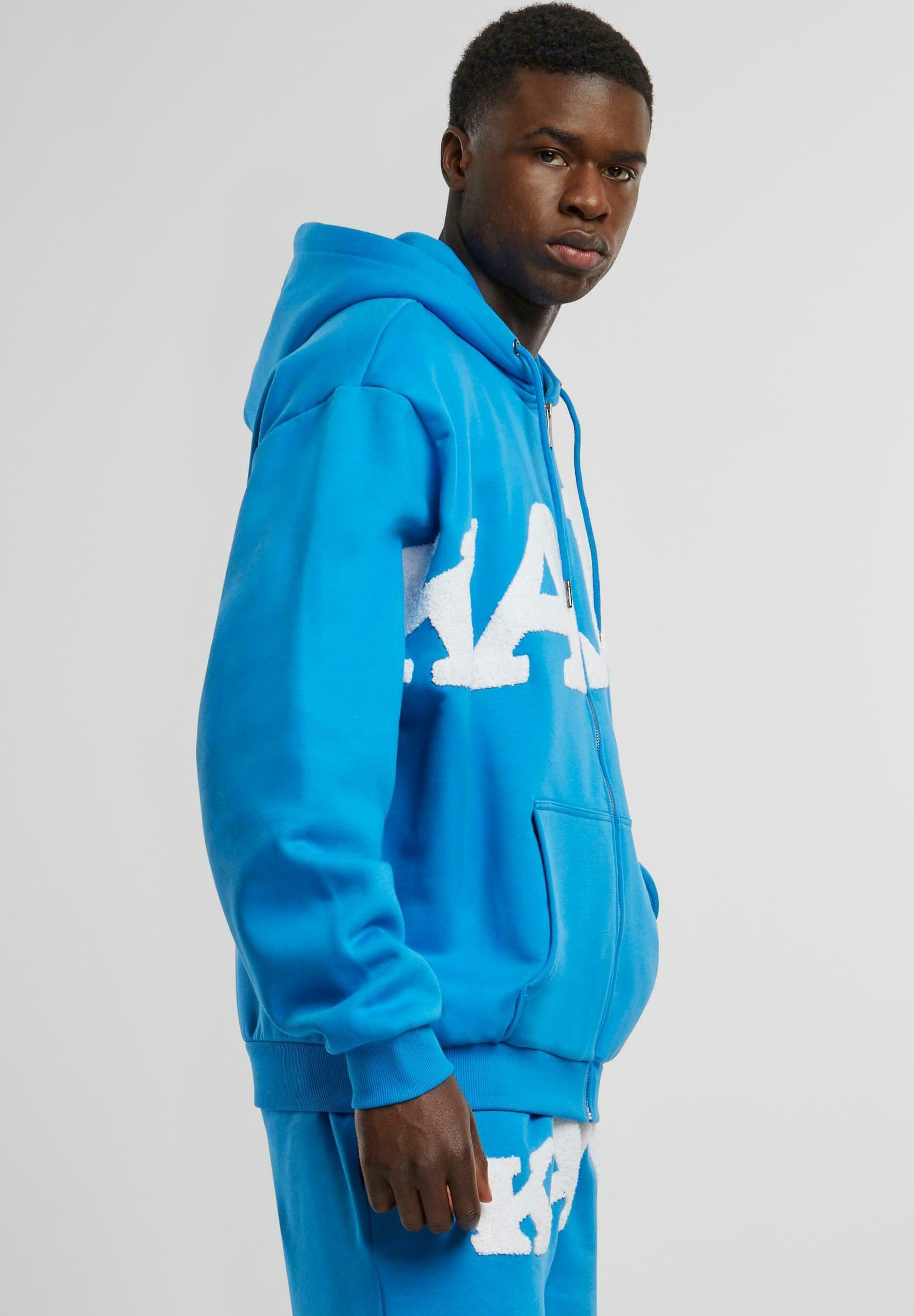 Karl Kani WAVY RETRO - Zip-up sweatshirt - aqua/blue - Zalando