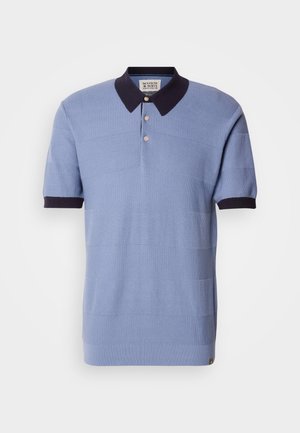 Scotch & Soda TONE ON TONE STRIPED REGULAR FIT - Piké - faded denim