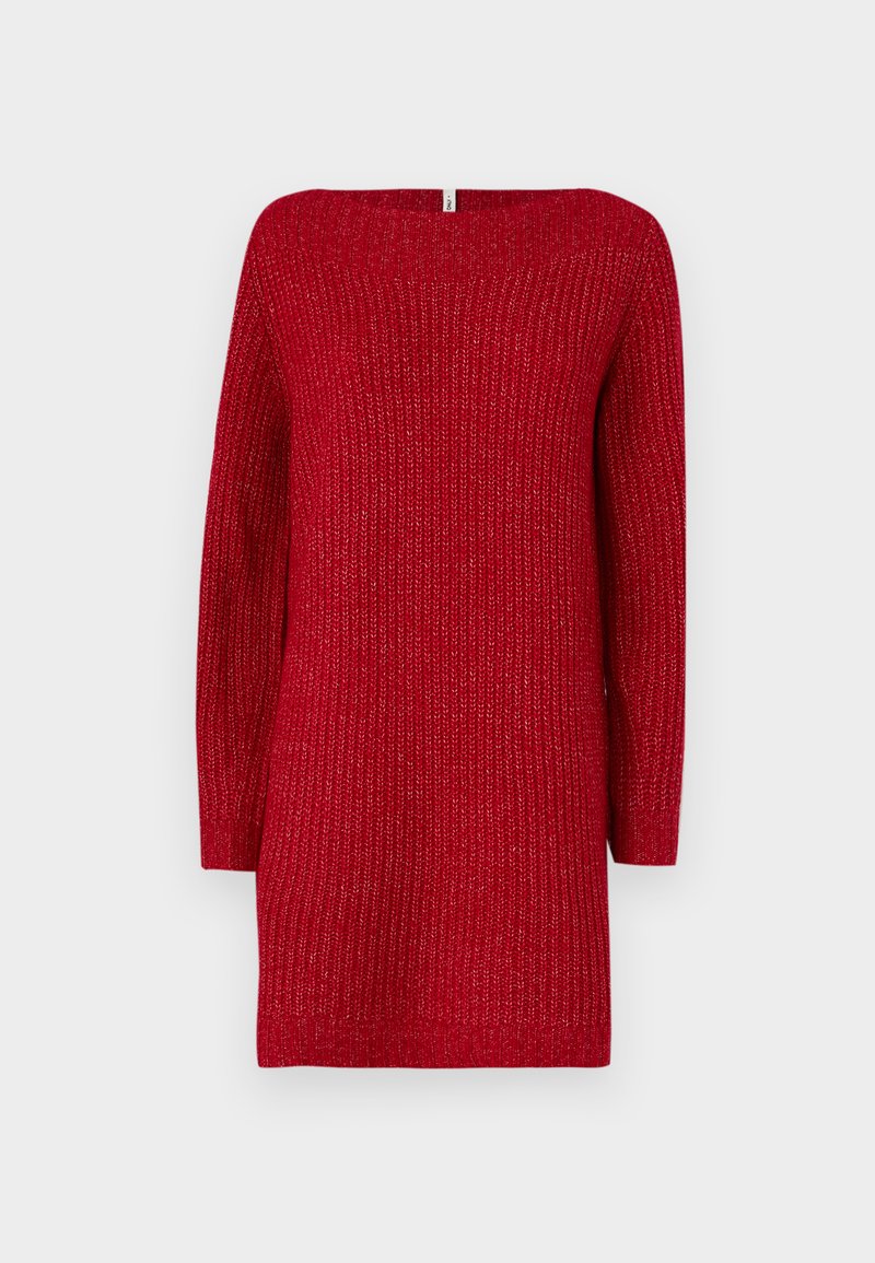 Only Gebreide jurk rood Only Gebreide jurk rood