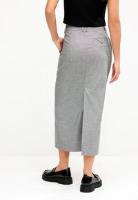 Next TAILORED CHECK COLUMN TALL - REGULAR FIT - Pencil skirt - black white