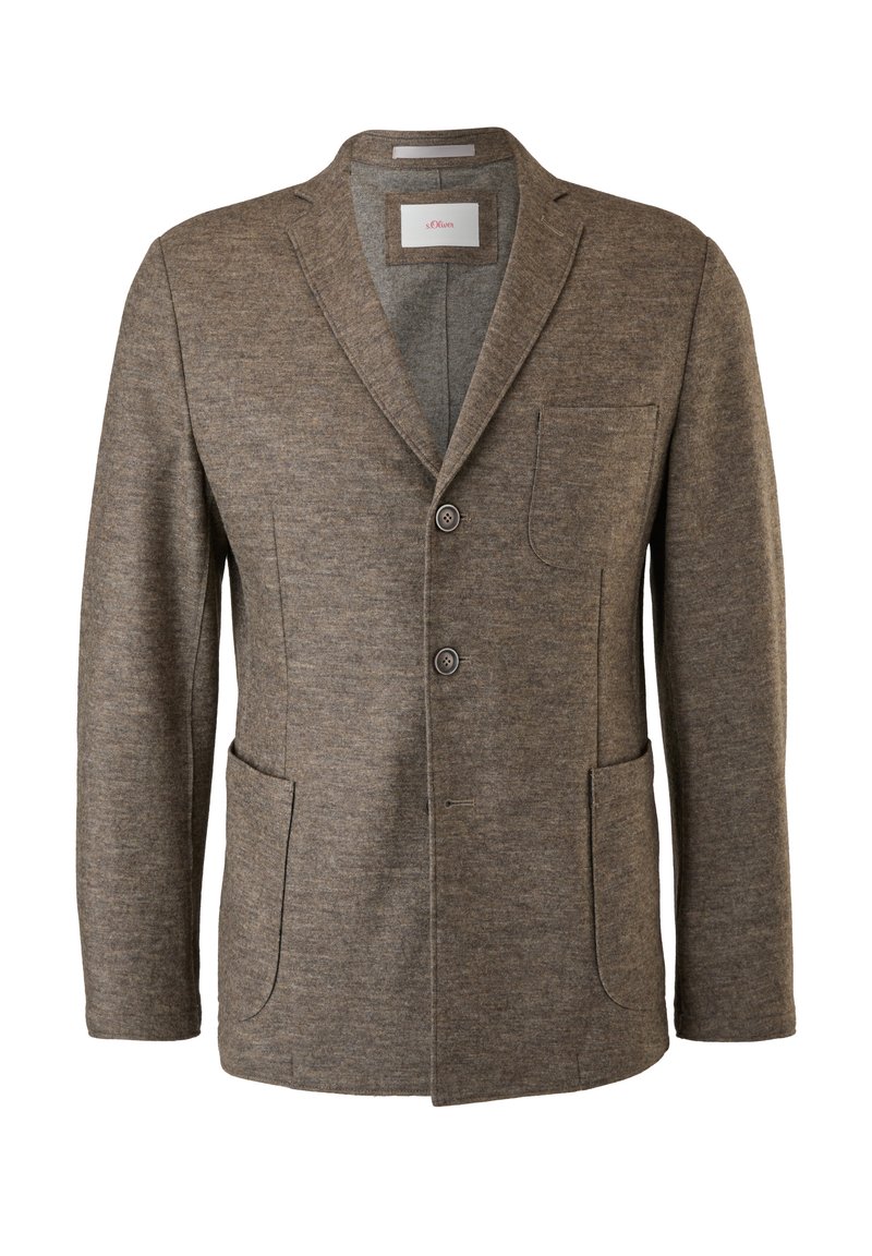 s.Oliver Blazer donkerbruin mêleerd