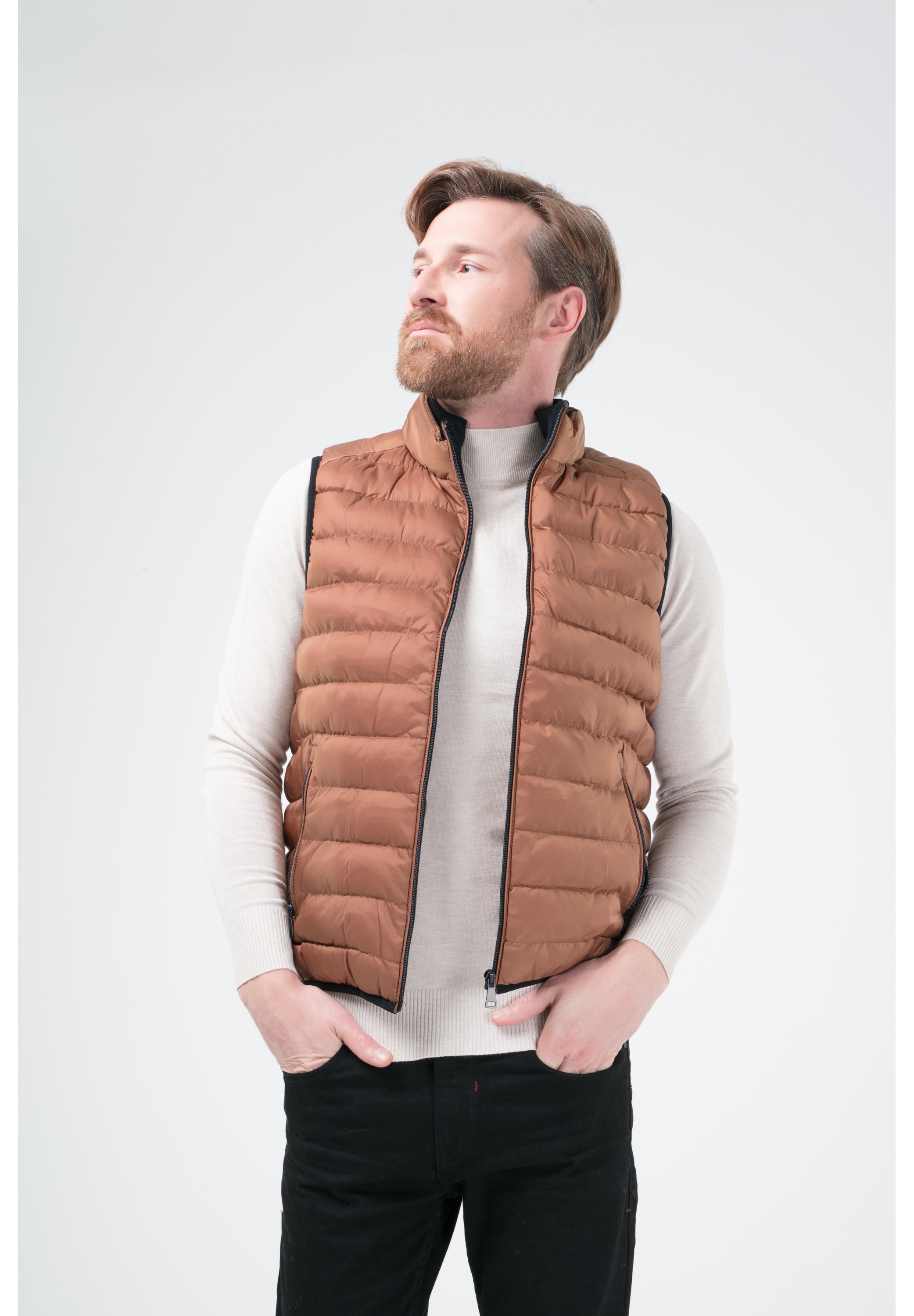 Denim Culture ADELFO - Bodywarmer - tabak/camel - Zalando.nl