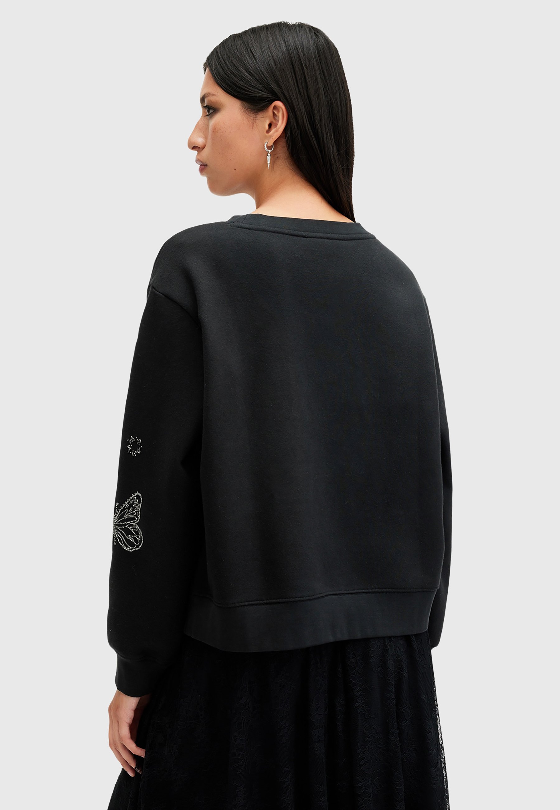 オールセインツ AllSaints Pippa Hex Sweat レディース パーカー スウェット Black ALLSAINTS Pippa Hex Sweatshirt | Bloomingdale's