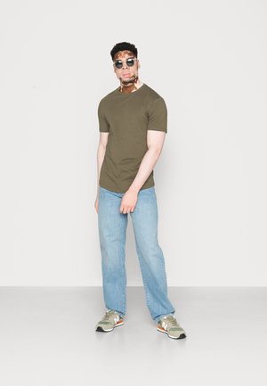 7 PACK ROUNDED HEM STRAIGHT - T-shirt - bas - white/blue/grey