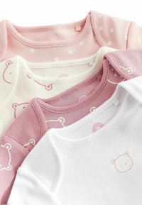 Next BABY LONG SLEEVE BODYSUITS 4 PACK - Body - pink white bear