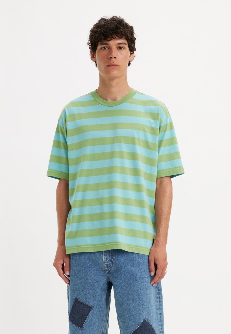 Levi's® Skateboarding SKATEBOARDING GRAPHIC BOXY TEE - Tricou cu imprimeu - thinking about blue grey