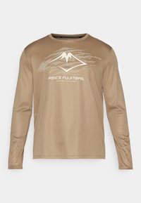 FUJITRAIL LOGO TOP - Tops ar garām piedurknēm - pepper/feather grey/oatmeal