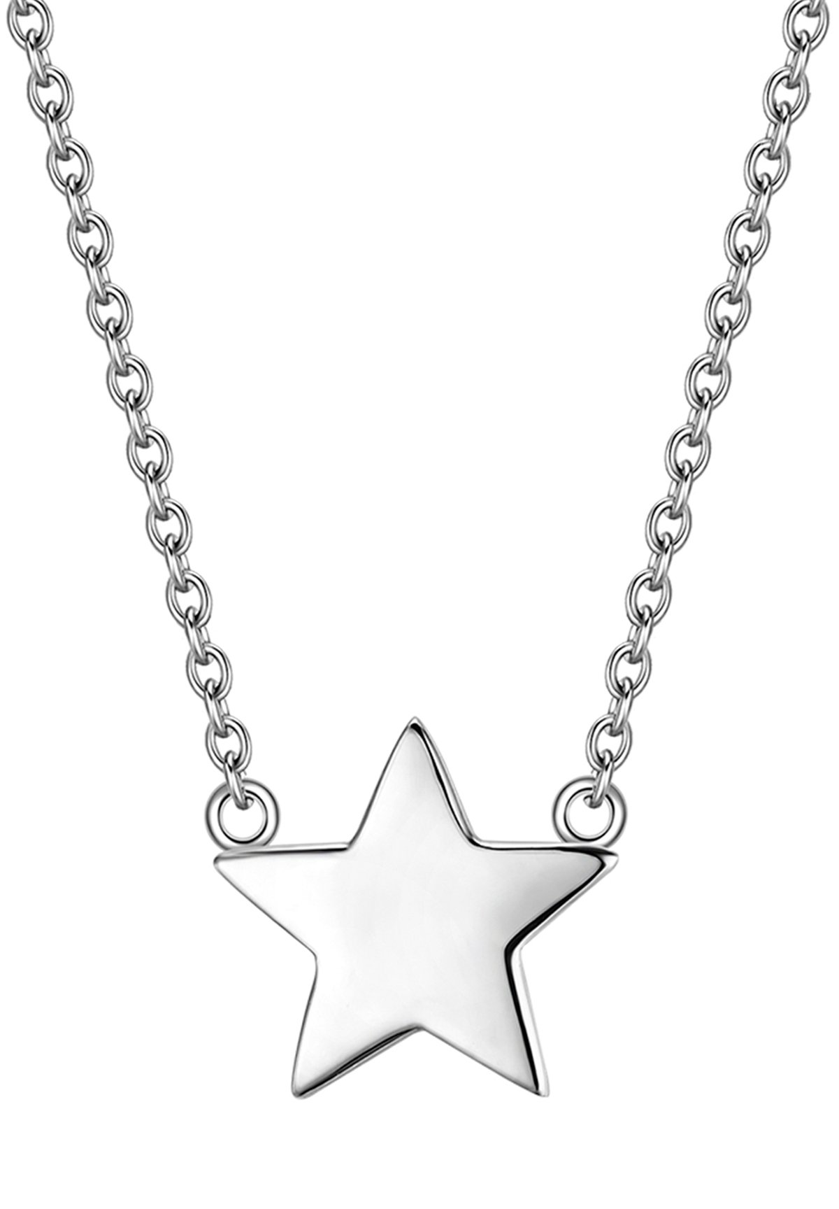 Glanzstücke München Catena a maglia rettangolare da Donna in Argento Sterling 925