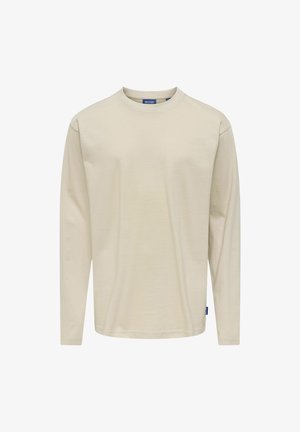 OSJFRED LIFE TEE - T-shirt à manches longues - silver lining