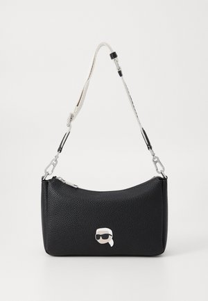 KARL LAGERFELD IKON PEBBLE - Soma ar siksnu pāri ķermenim - black