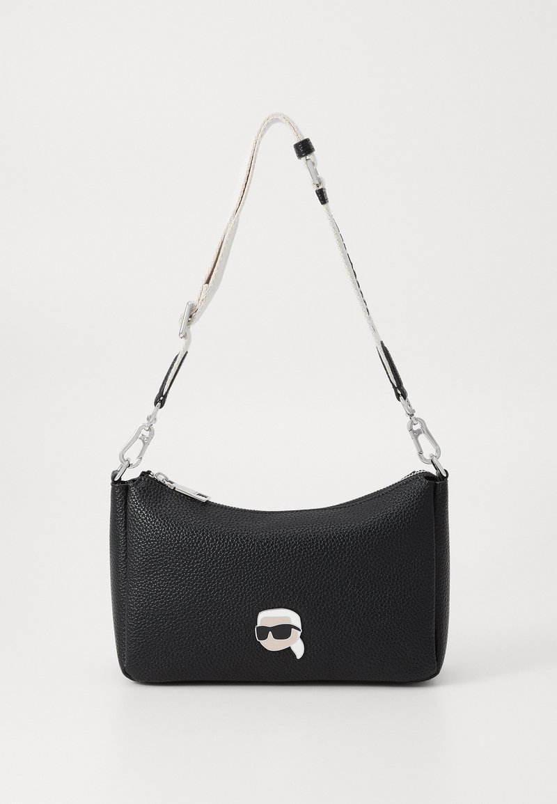 KARL LAGERFELD IKON PEBBLE - Umhängetasche - black