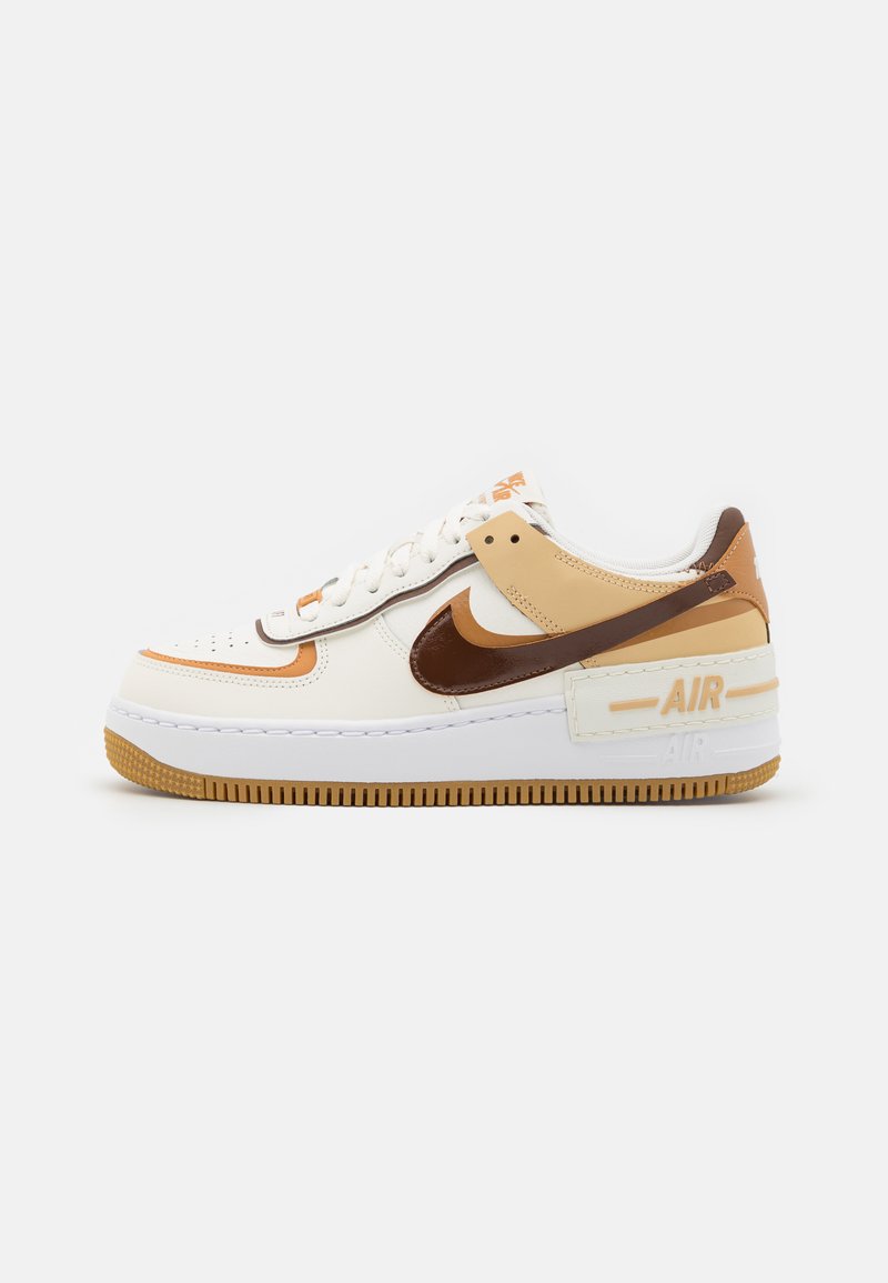 Nike Sportswear AIR FORCE 1 SHADOW - Tenisky - sail/cacao wow/flax/sesame/white/light brown
