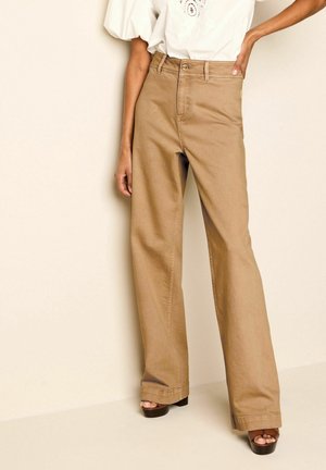 Relaxed fit -farkut - brown