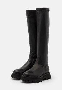 Bronx GROOVY - Botas acima do joelho - black