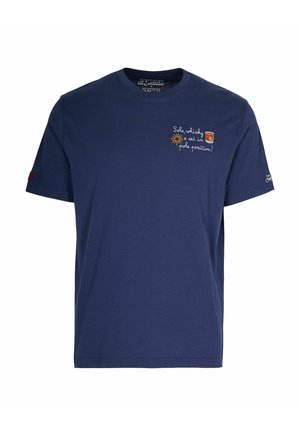 ARNOTT WARM CON RICAMO  - T-shirt con stampa - blu