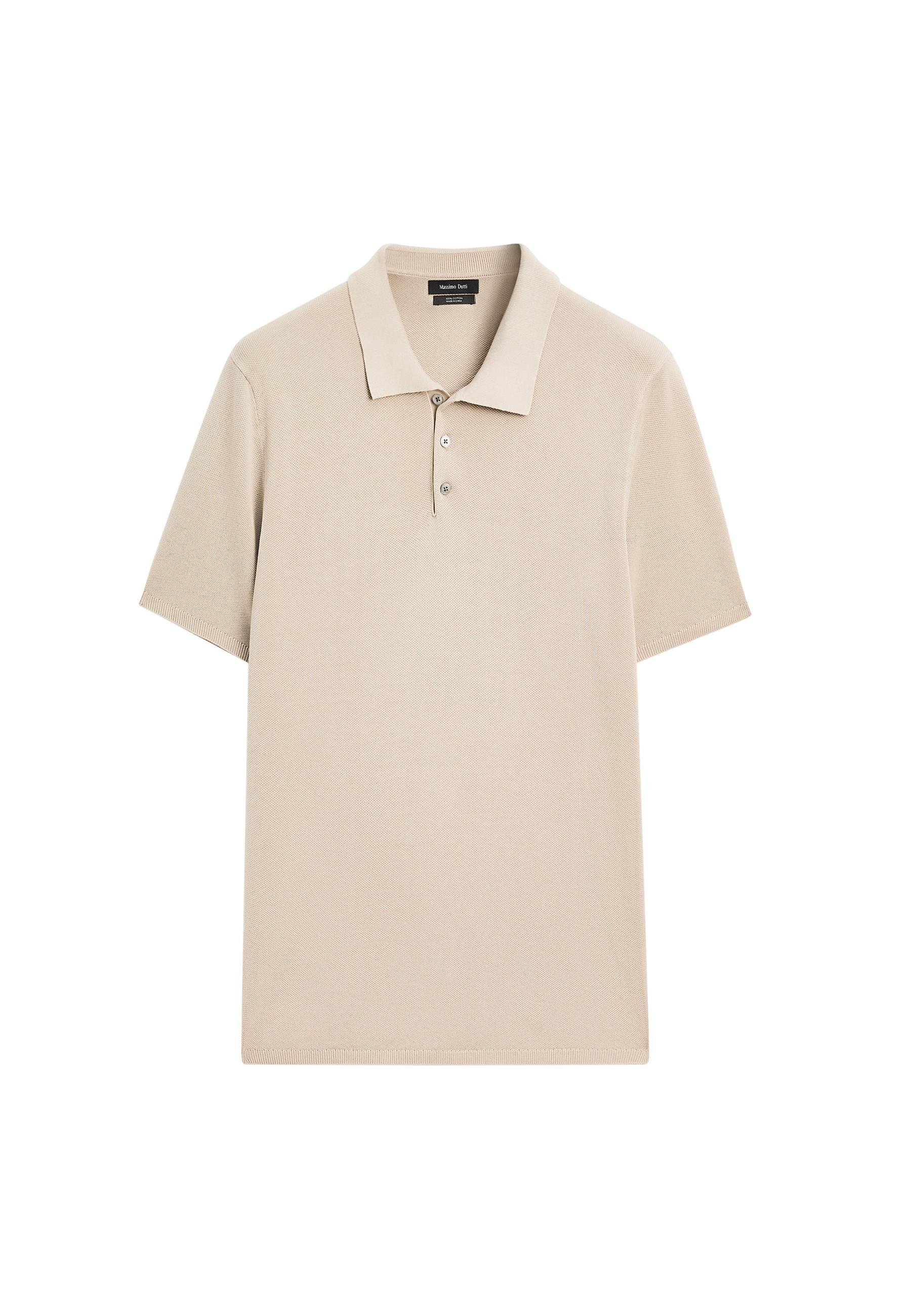 Massimo Dutti LIGHTWEIGHT TEXTURED SHORT SLEEVE - Polo shirt