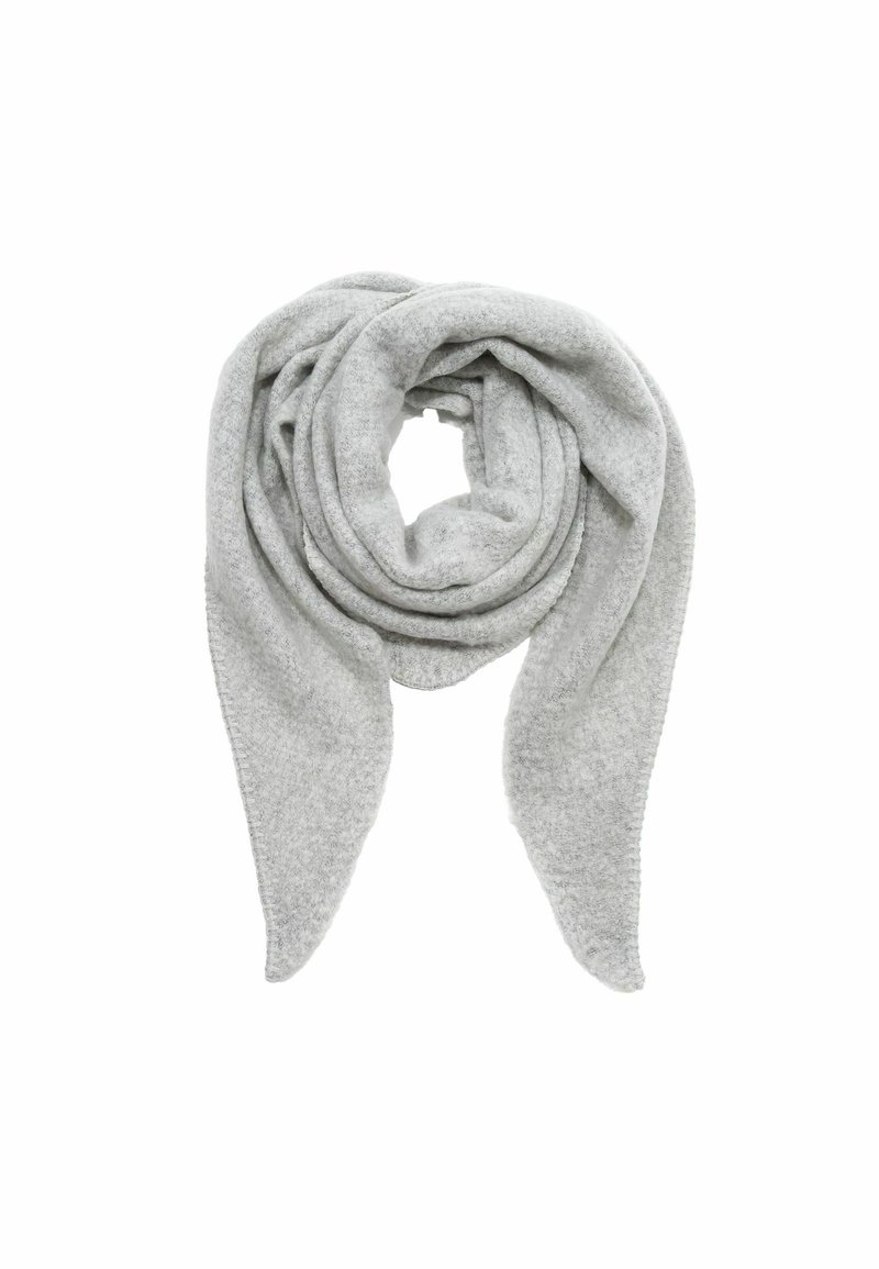Faera DREIECK COZY OBERFLÄCHE - Scarf - hellgrau