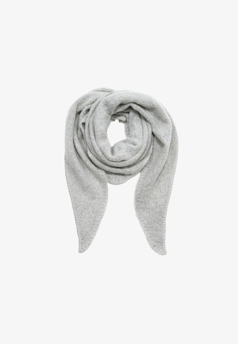 Faera DREIECK COZY OBERFLÄCHE - Scarf - hellgrau