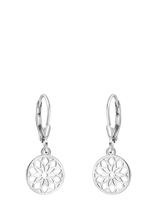 FLOWER CIRCLE - Øreringe - silver coloured