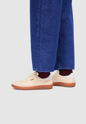 ECCO SOFT LACE - Baskets basses - limestone/limestone/bright white