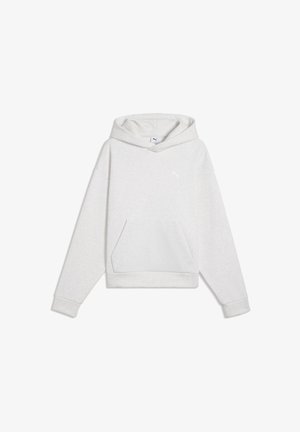 Puma, ESSENTIALS HEAVY FLEECE BOXY OVERSIZED HOODIE - Hættetrøje - white glow heather